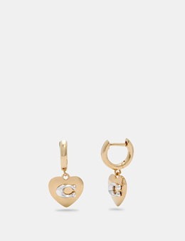 COACH コーチ♥ レディース Heart pendant ハート ピアス 6070