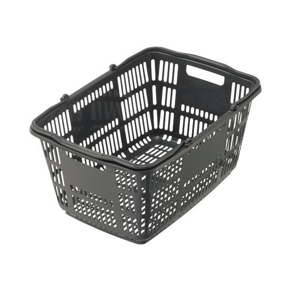 （まとめ） スーパーメイト ショッピングバスケット 33L ダークグレー CB-33EGU 1個 5セット