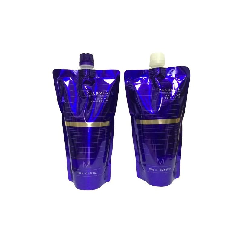 ミルボン MILBON プラーミア ヘアセラム シャンプーM＆トリートメントM 各400mL レフィルセット