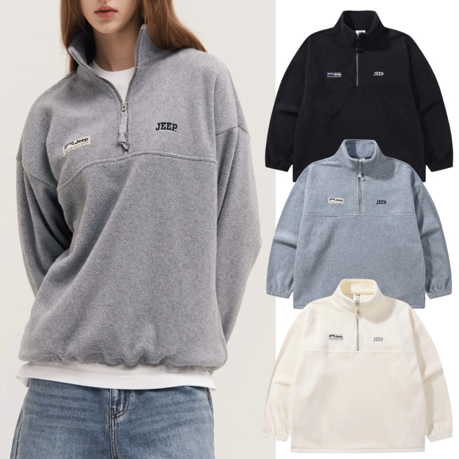 ハーフ ジップアップ フリース (3 COLORS)