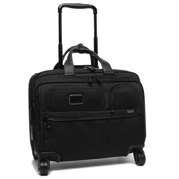 スーツケース キャリーバッグ アルファ デラックス 4ウィール ラップトップケース ブラック メンズ 02603627D3 117158 1041