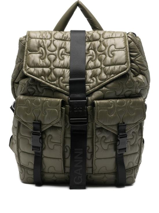 GANNI Women Backpacks B2080004 861 Green