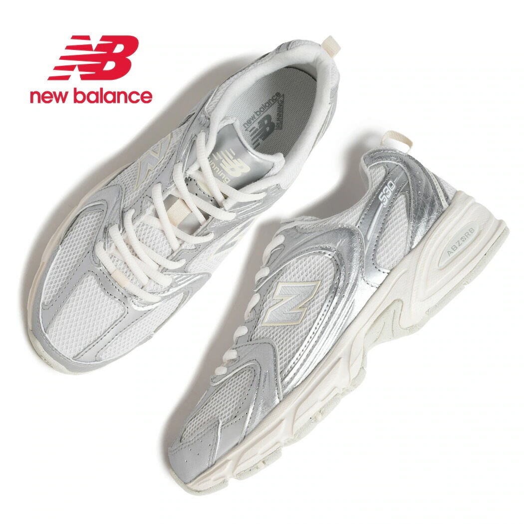 NEW BALANCE ニューバランス 530 スニーカー U5303IR SILVER METALLIC ( ホワイト 白 シルバー Y2K ランニング 歩きやすい 疲れにくい レディース ウィメン
