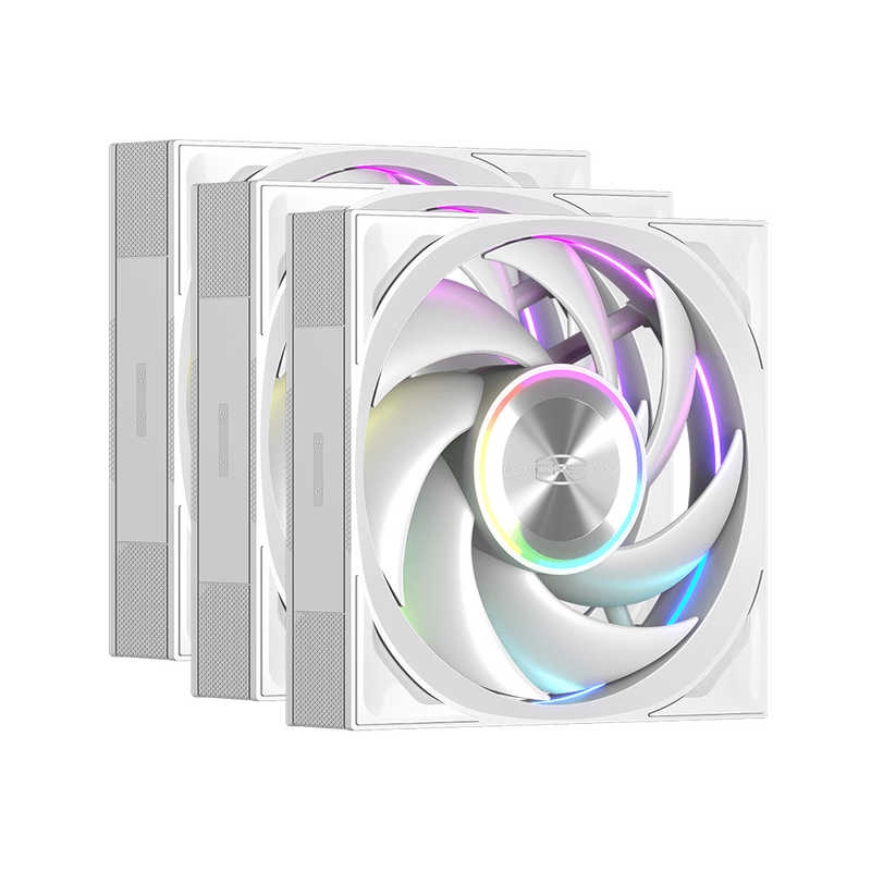 PCCOOLER　ケースファン×3 ［120mm / 3000RPM］　F7X120-ARGB-WH3IN1