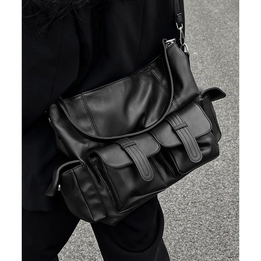 [ 期間限定] 韓国人気 マルチポケットショルダーバッグ 斜めがけ 5,711円