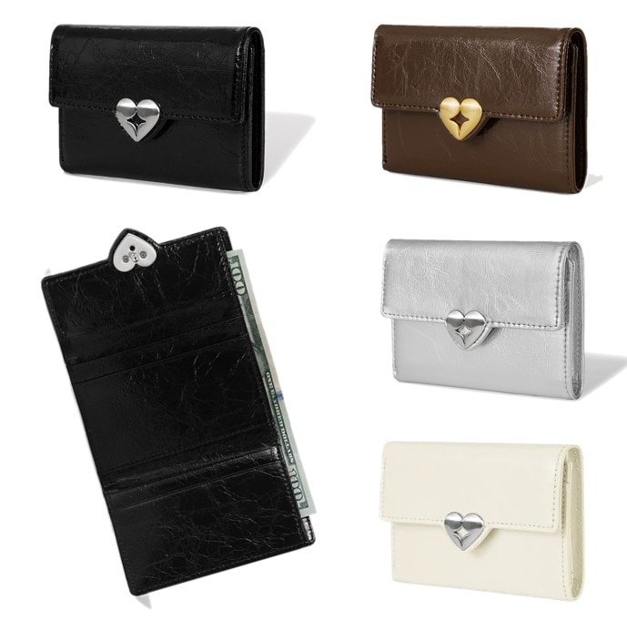 HEARTY FLAP WALLET