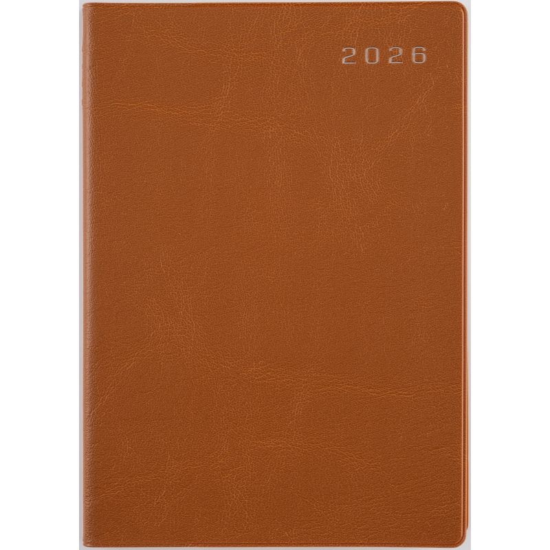 （まとめ買い）高橋書店 2026年 手帳 No.88 ニューダイアリー A5判 週間レフト式＆月間ブロック式 キャメル [x3]