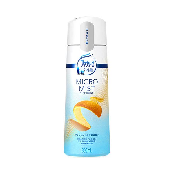 （まとめ）P＆G ファブリーズマイクロミスト フレッシュシトラスの香り つけかえ用 300ml 1本10セット