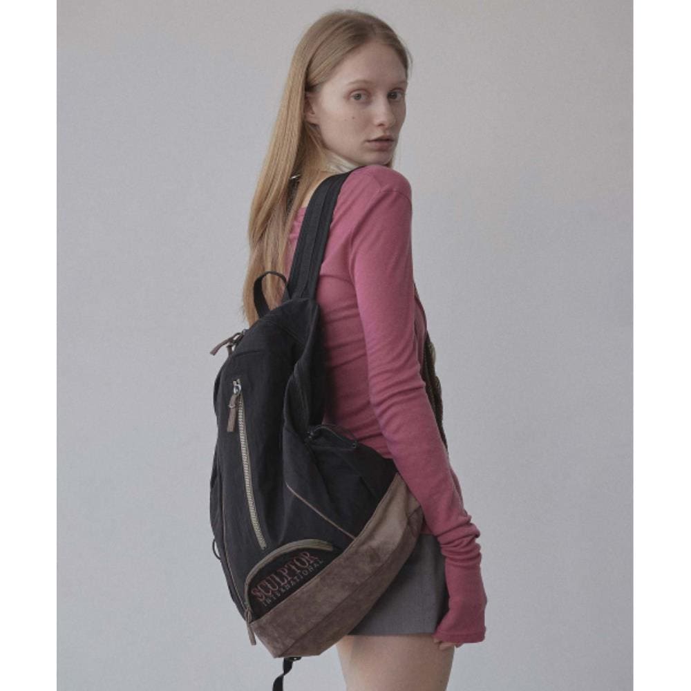 スカルプター Oldschool Slouchy Backpack Black CR22A512BK