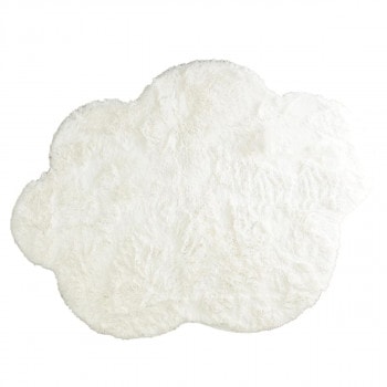 洗える雲ラグ ふわふわ雲型のおしゃれなシャギーラグモクモク 130×170cm 「GSCD508402」