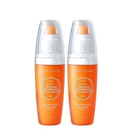 ショッキング コエンザイム リンクル ソリューション アンプル 45ml x 2個 (鎮静/弾力/保湿/栄養供給/活力/光彩/しわ防止)