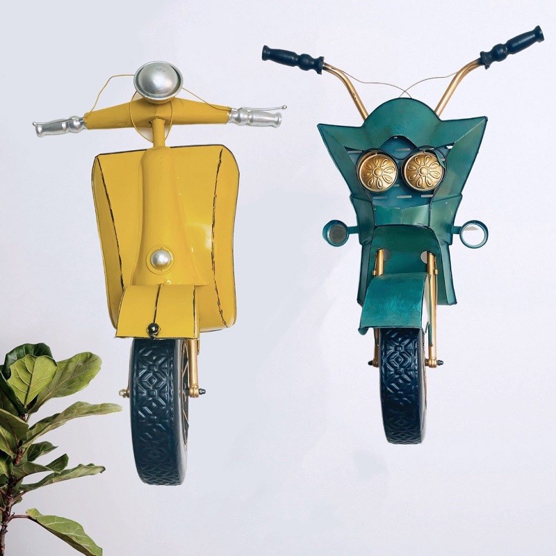 壁掛け ウォールインテリア アイアン バイク Bike アメリカン レトロ モダン リビング ダイニング 車庫 屋内 装飾 インテリア