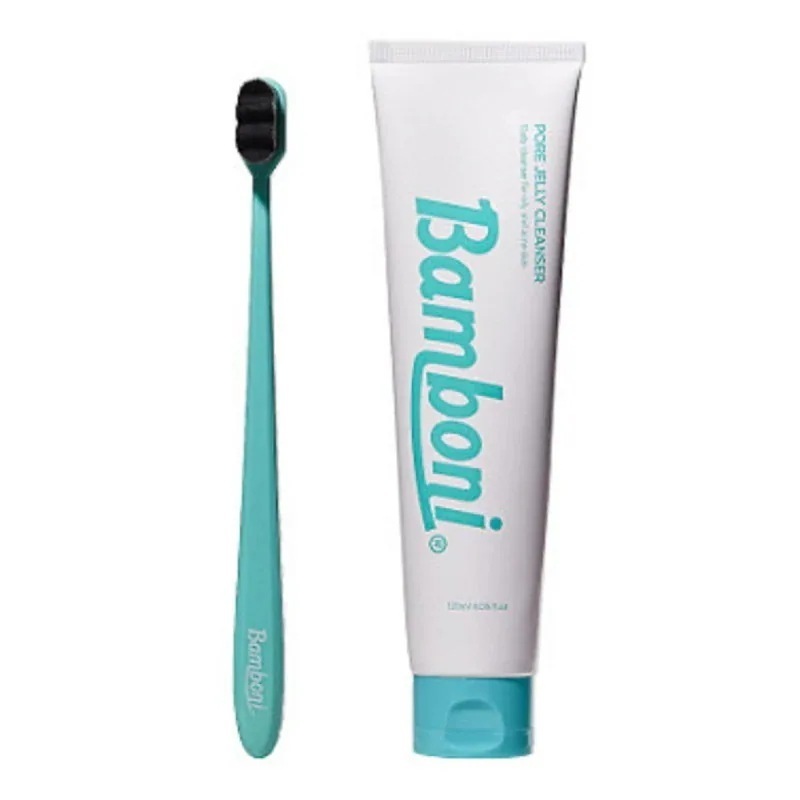 バンボニ 洗顔 ジェルクレンザー 洗顔ジェル クレンジングジェル 120ml + 洗顔ブラシ / にきびケア 敏感肌 乾燥肌 保湿