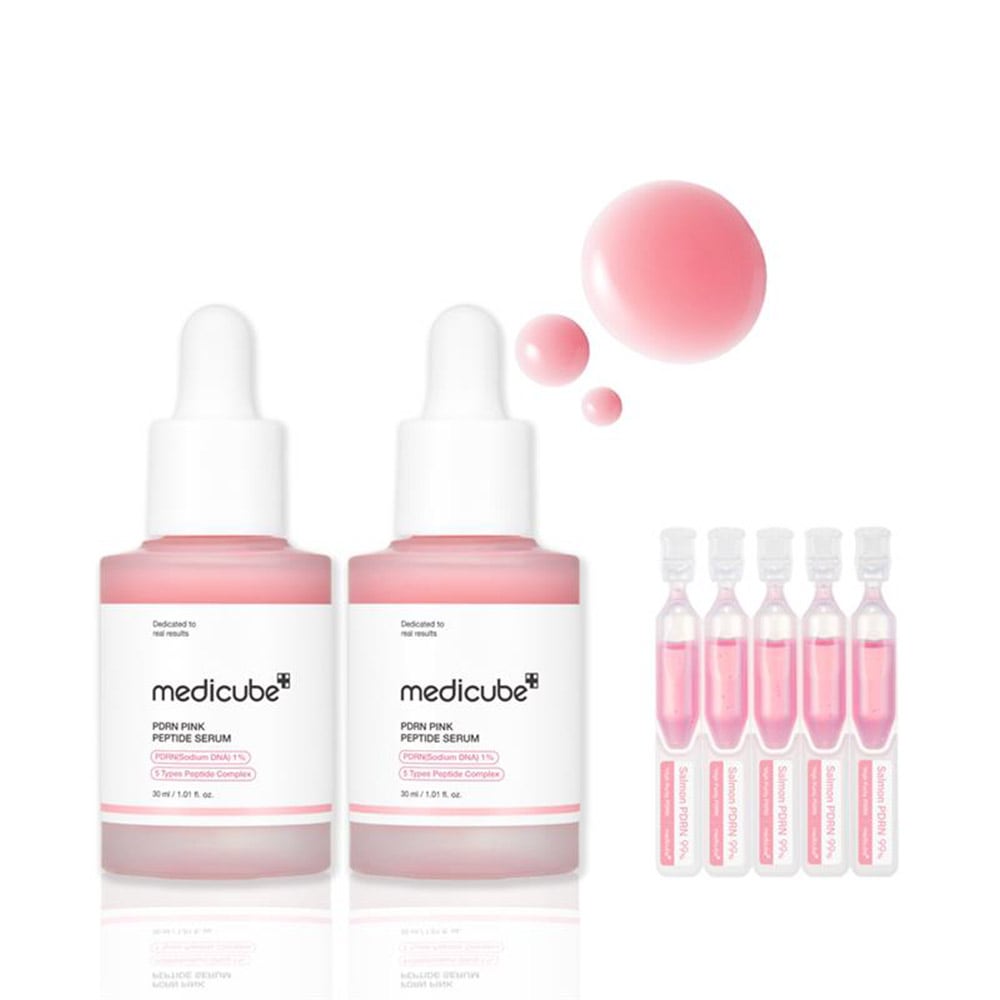 メディキューブ PDRN ピンク 痕跡美白アンプル 30ml 2個