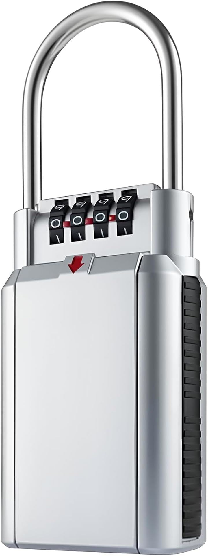 キーボックス 鍵ボックス ダイヤル式 盗難防止 キーストック ４桁 暗証番号 屋外内兼用 住宅 展示場 工事現場 マンション 会社 倉庫などに適用 日本語説明書付き シルバー(シルバー)