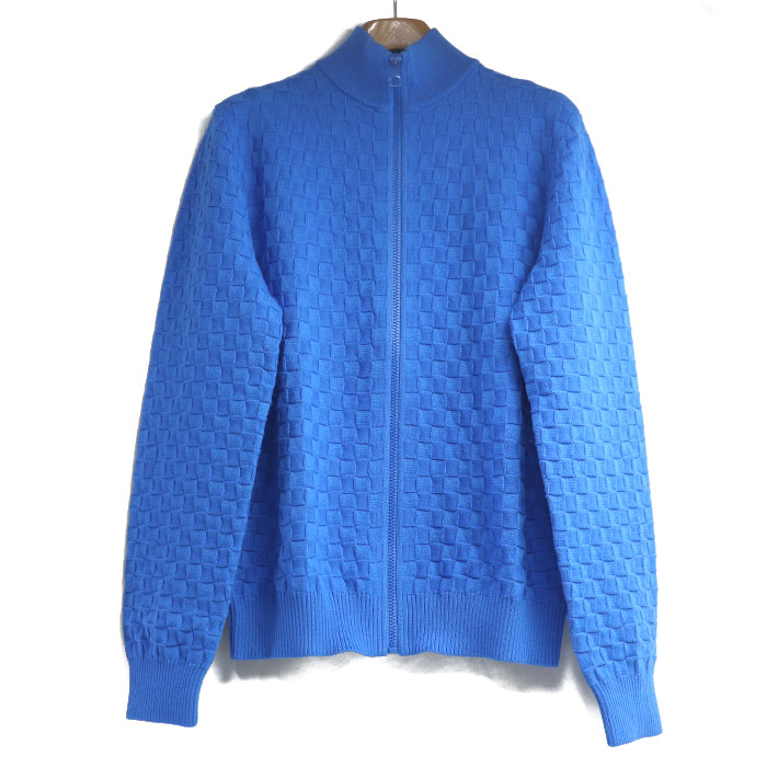 LOUIS VUITTON ルイ・ヴィトン ダミエ カーディガン カーディガン ブルー RM231Q VOR HJN41W CA36929 S メンズ 中古