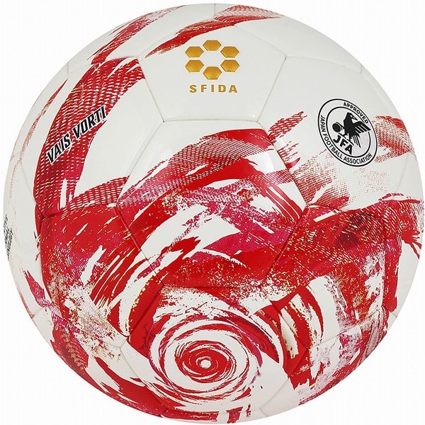 sfida（スフィーダ） SB25VV03-WHTRED-4 サッカーボール 4号球 VAIS VORTI JR（ホワイト/レッド） SB25VV03WHTRED4