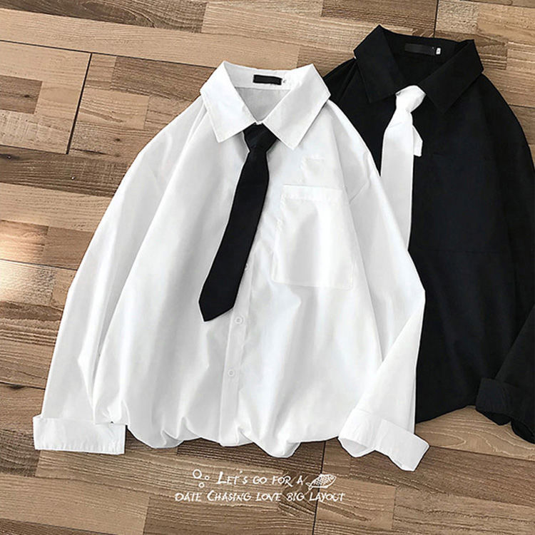 レディース制服シャツ インナー ゆったり 長袖 ブラウス トップス フェミニン917