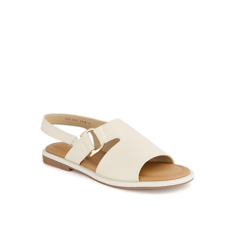 女性セミカジュアルサンダル DLD504KA35 (アイボリー)