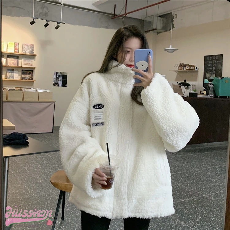 暖かい 防寒 アウター あったか スタイルアップ BF風 かわいい ブルゾン ジャンパー ファッション 大人 上品ゆったりカジュアルお姉さんストリートサイズコートフェミニンゆるダボ裹シルエット