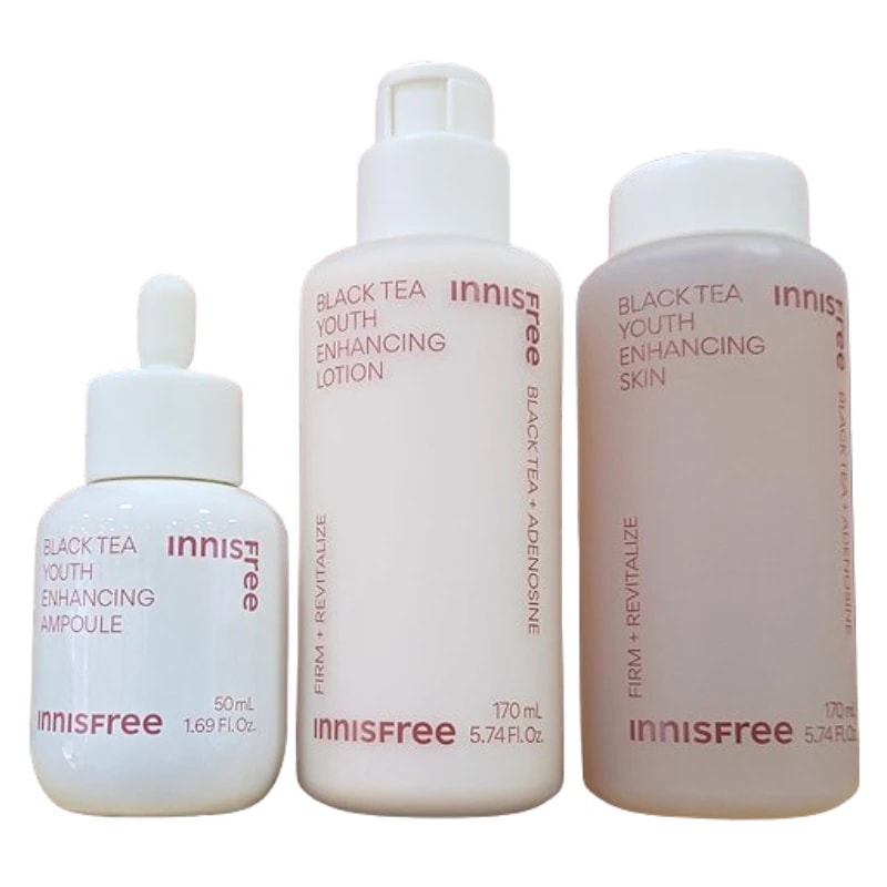 ブラックティ ユース エンハンシング スキン170ml＋ローション170ml＋アンプル50ml セット / 化粧水 乳液 美容液 スキンケア デイリーケア 保湿 セット