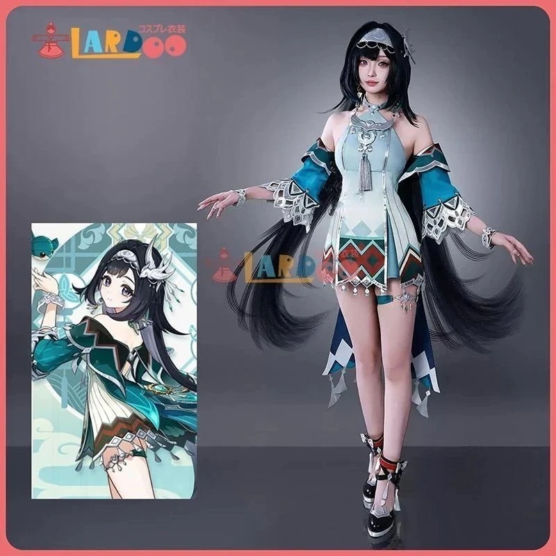 原神 Genshin 璃月 藍硯-ランヤン コスプレ衣装 コスチューム cosplay1107