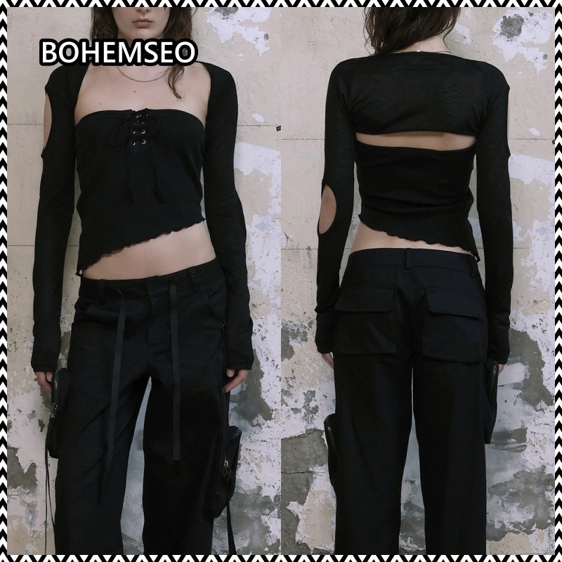 bohemian seoul SLEEVE HOLE BOLERO