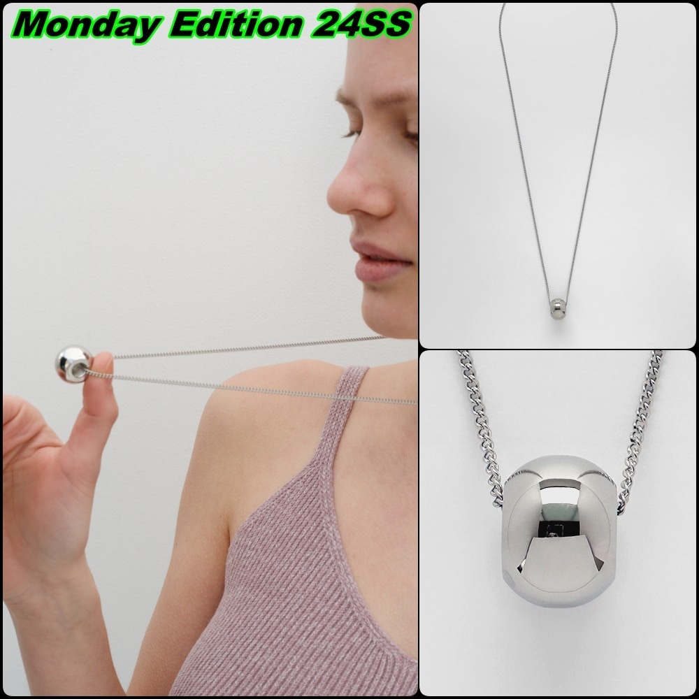【Monday Edition】24SS BOLD RING PENDANT LONG NECKLACE