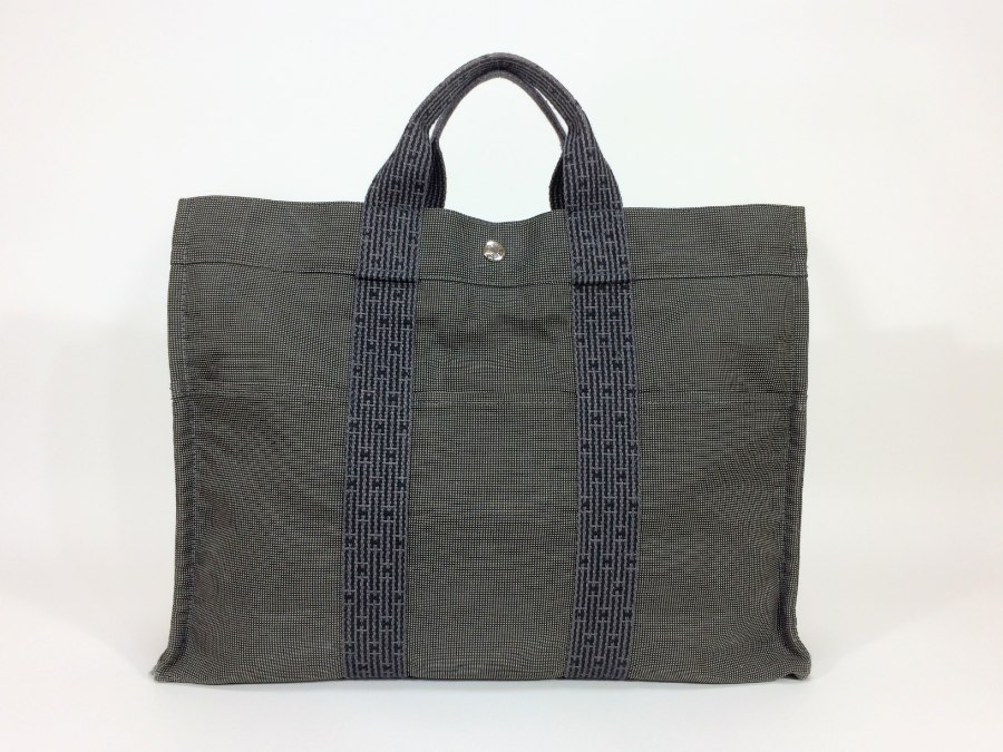 トートバッグ エールライン MM キャンバス グレー 【中古品】