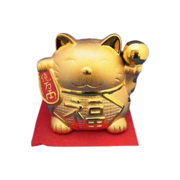 金色招き猫　貯金箱
