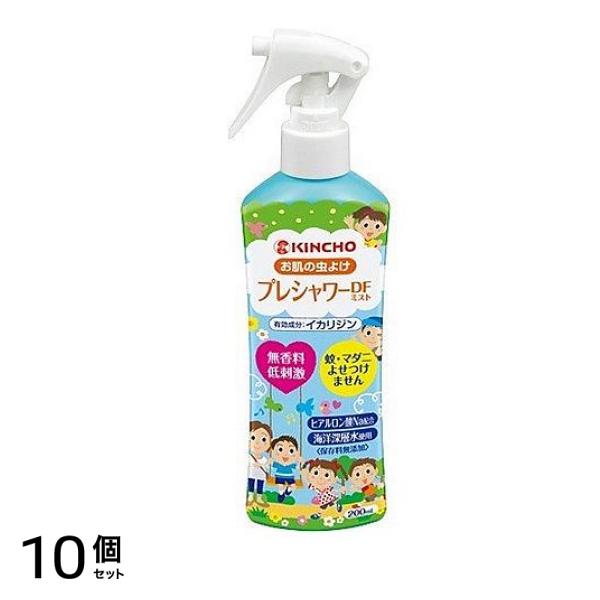 KINCHO お肌の虫よけ プレシャワー DF ミスト 無香料 200mL 10個セット