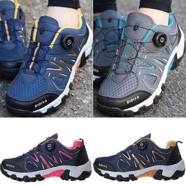P1105A カップル トレッキングシューズ 登山靴 ウォーキングシューズ スニーカー シューズ