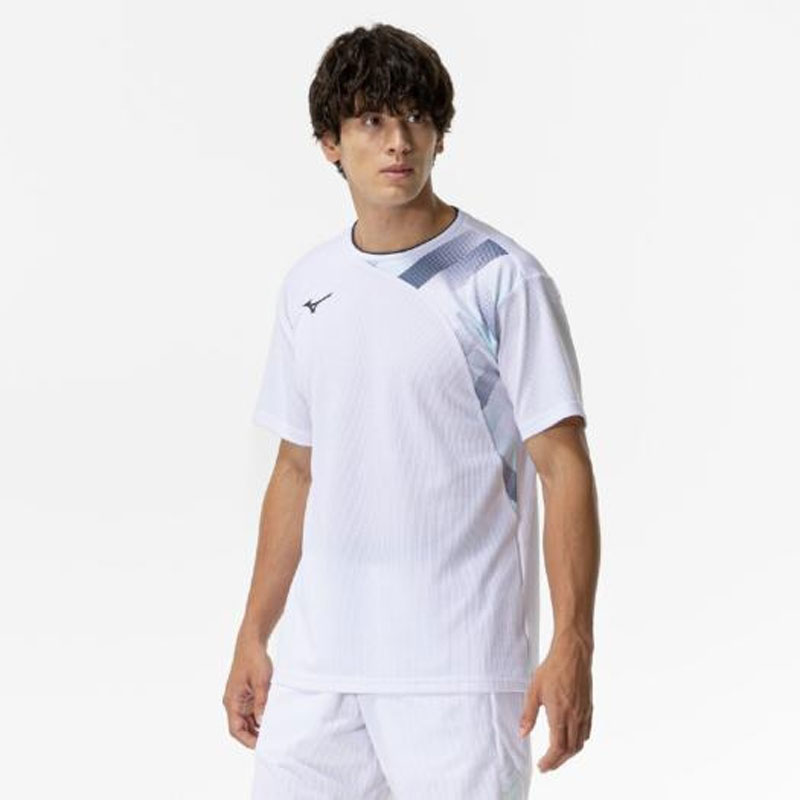汗処理/通気 ドライエアロフローゲームシャツ(ラケットスポーツ) テニス/ソフトテニス ウエア Tシャツ 半袖 (62JAC012)
