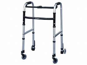 シンエンス スリムフレームウォーカー 3’回転+ブレーキ付3’キャスター WFS-4968SW3GW