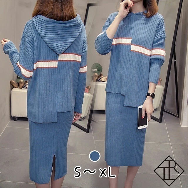 ２点で13o円OFF！【即納】セットアップ レディース 秋冬 セットアップ ニット セットアップ カジュアル ワンピース レディース 大人可愛い 可愛い かわいい おしゃれ カジュアル 普段使い 体型 8,721円