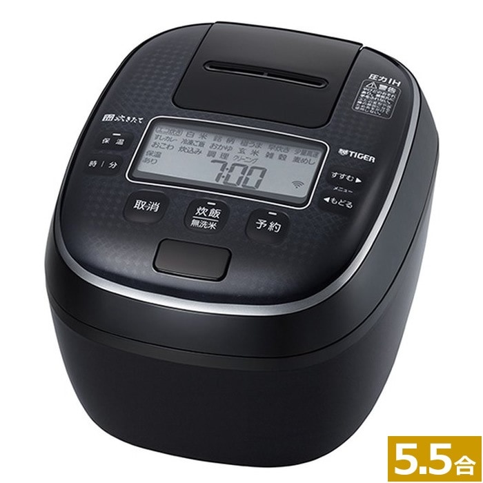 5.5炊き 圧力IHジャー炊飯器 JPA-Z100-KM メタリックブラック