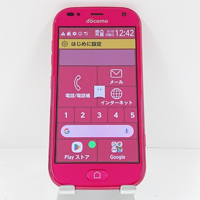 らくらくスマートフォン me F-01L ドコモ ピンク 送料無料 本体 c13969 6,622円