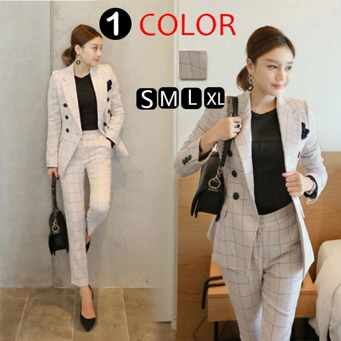 【急速出荷】スーツ レディース パンツスーツ 入学式 ママスーツ 卒業式 スーツ 母 卒園式 入園式 七五三 セットアップ入園式 チェック柄 スーツ セレモニースーツ フォーマル 卒業式 フォーマ