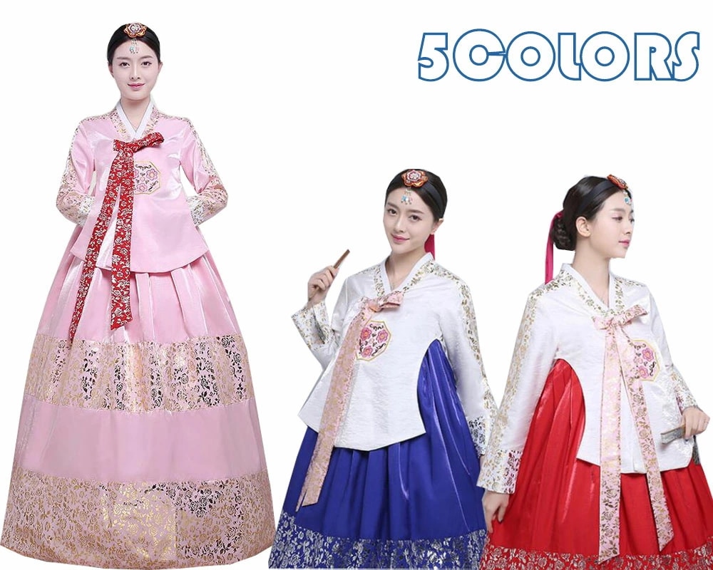 韓服 チマチョゴリ レディース 韓国服 朝鮮族衣装 韓国宮廷風ドレス 韓流衣装 コスチューム コスプレ衣装 学園祭 文化祭 体育祭 イベント ハロウィン 花柄 コスプレ 5色 S-XL