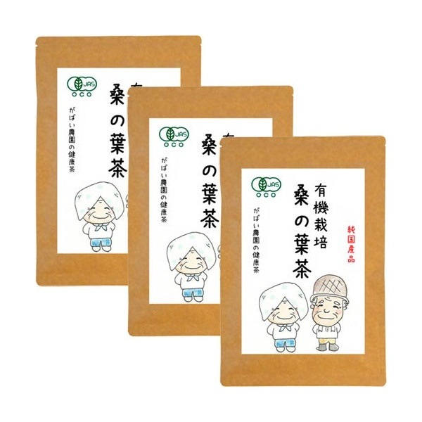 有機栽培 桑の葉茶 3g40包 (お得な3個セット)桑の葉茶/桑茶/桑の葉/桑茶/くわ茶/桑の葉茶 ティーバッグ/桑の葉茶 国産/健康茶/無農薬/オーガニック/有機JAS