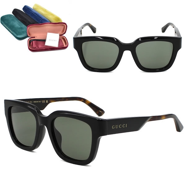 サングラス GG1670SK-001 サングラス アジアンフィット メンズ レディース ユニセックス ブラック グレー