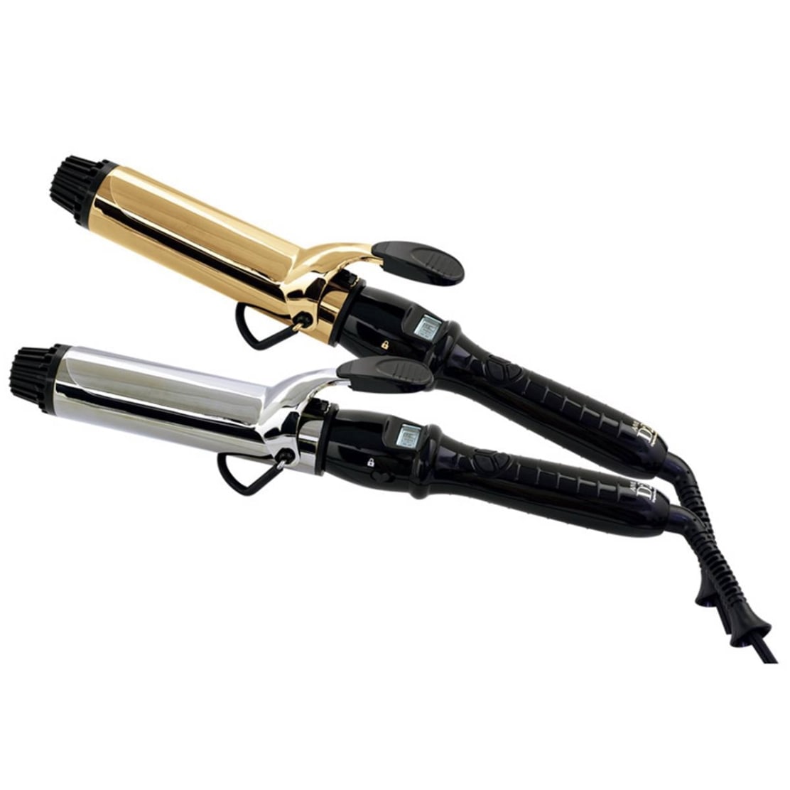 【2色から選択】D2 アイロン 38mm チタン or ゴールド カールアイロン コテ