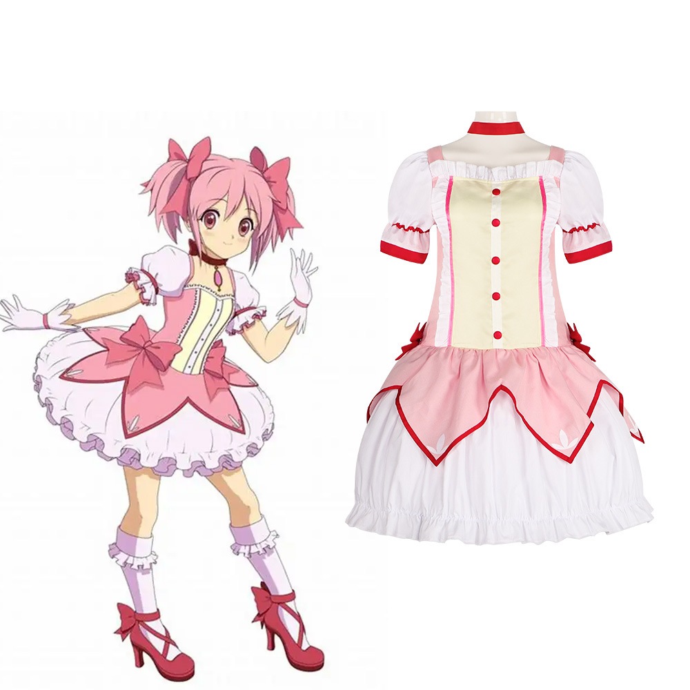 【速達!】魔法少女まどかマギカコスプレ衣装鹿目まどか暁美ほむらコスプレロリータ戦闘スカートハロウィン舞台衣装