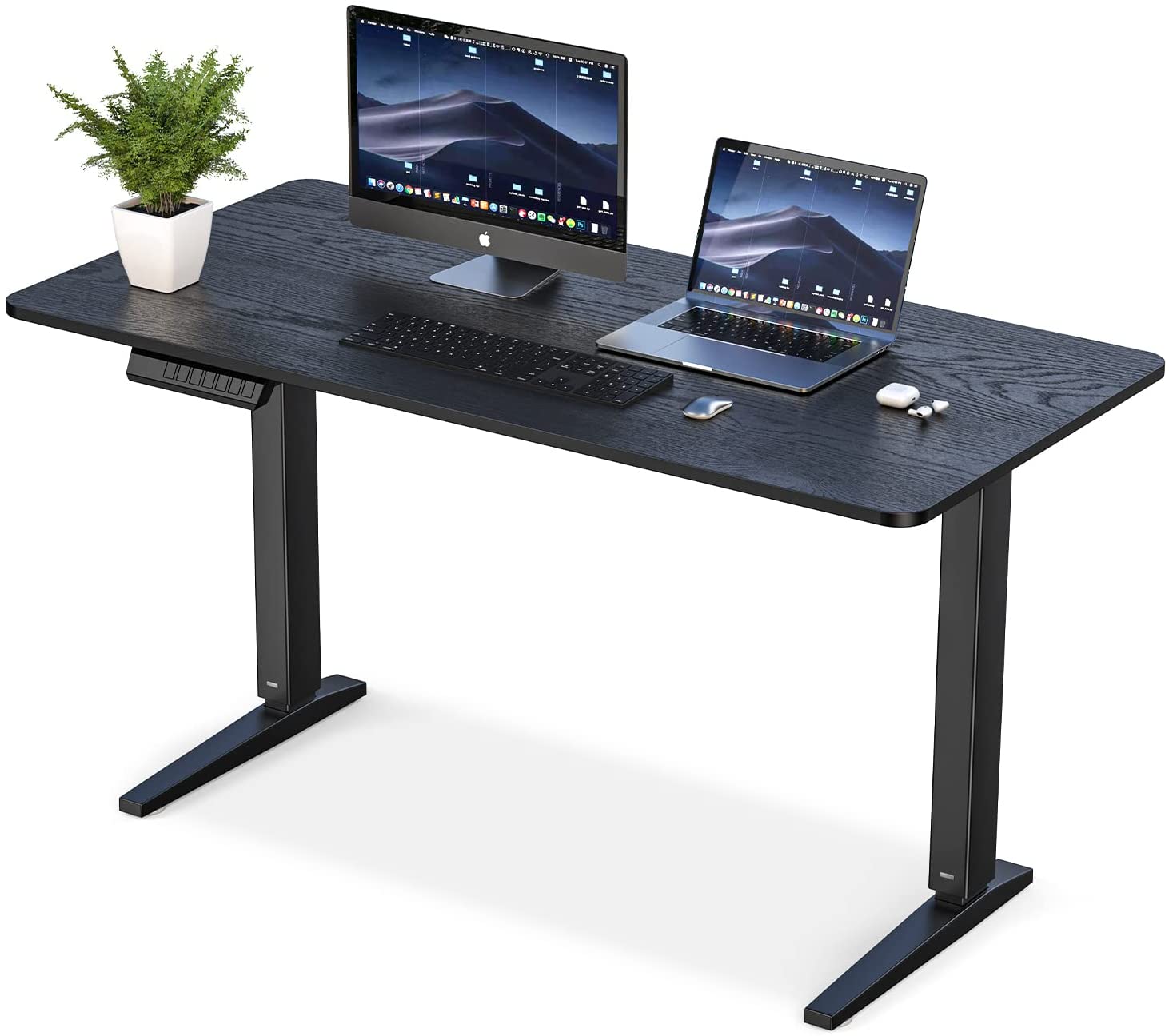 昇降式パソコンデスク２モーター式 電動昇降デスク 幅120cm