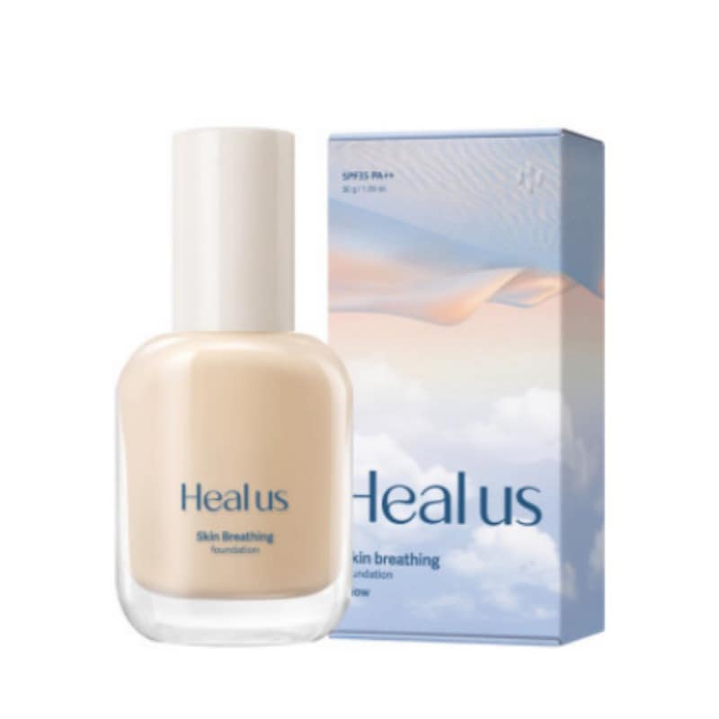 [SNS話題]Healus ブリージングファンデーショングロー(息吹ファンデーション グロー) 2色