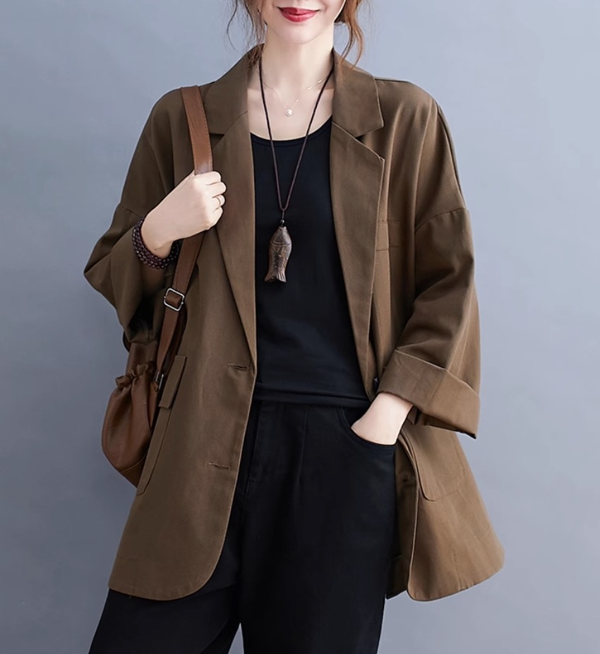 アウター デート モテアイテム ジャケット テーラードジャケット ルーズ コットン 大人可愛い きれいめ 上品 おしゃれ かっこいい 大人可愛い ラブリー キュート ガーリー クール モード系