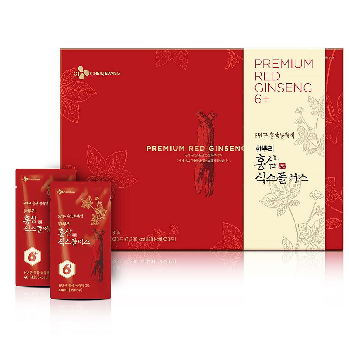 韓国-K MEAL-CJ 一本根 紅参シックス プラス 40ml x 30包
