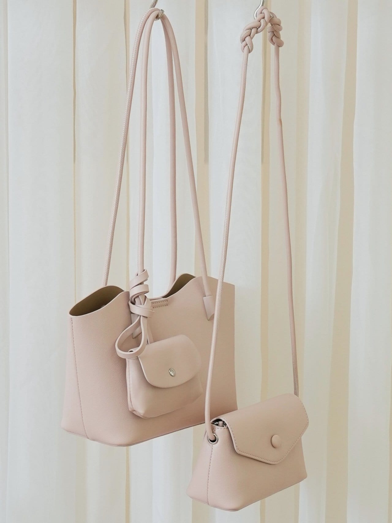 【バッグ3点セット】上質シンフォニーショルダーバッグ＆ミニバッグセットで多様なコーデが完成！