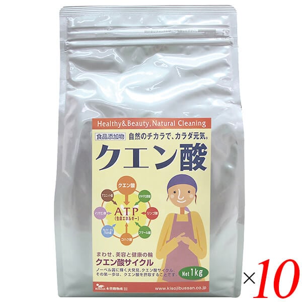 木曽路物産 クエン酸 1kg 10個セット