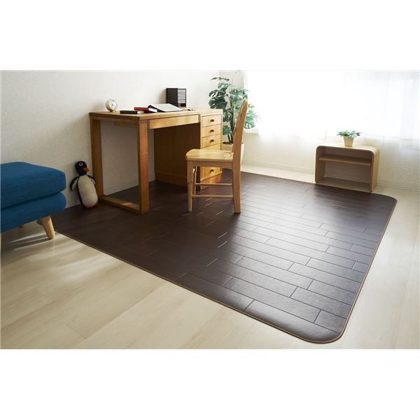 アキレス クッションフロアラグマット ダークブラウン 200×200cm 11,271円